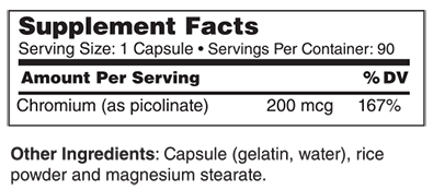 Chromium Picolinate  - 90 capsules