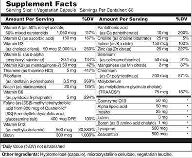 Active Life Nutrient Caps Multi Vitamin and Mineral Capsules