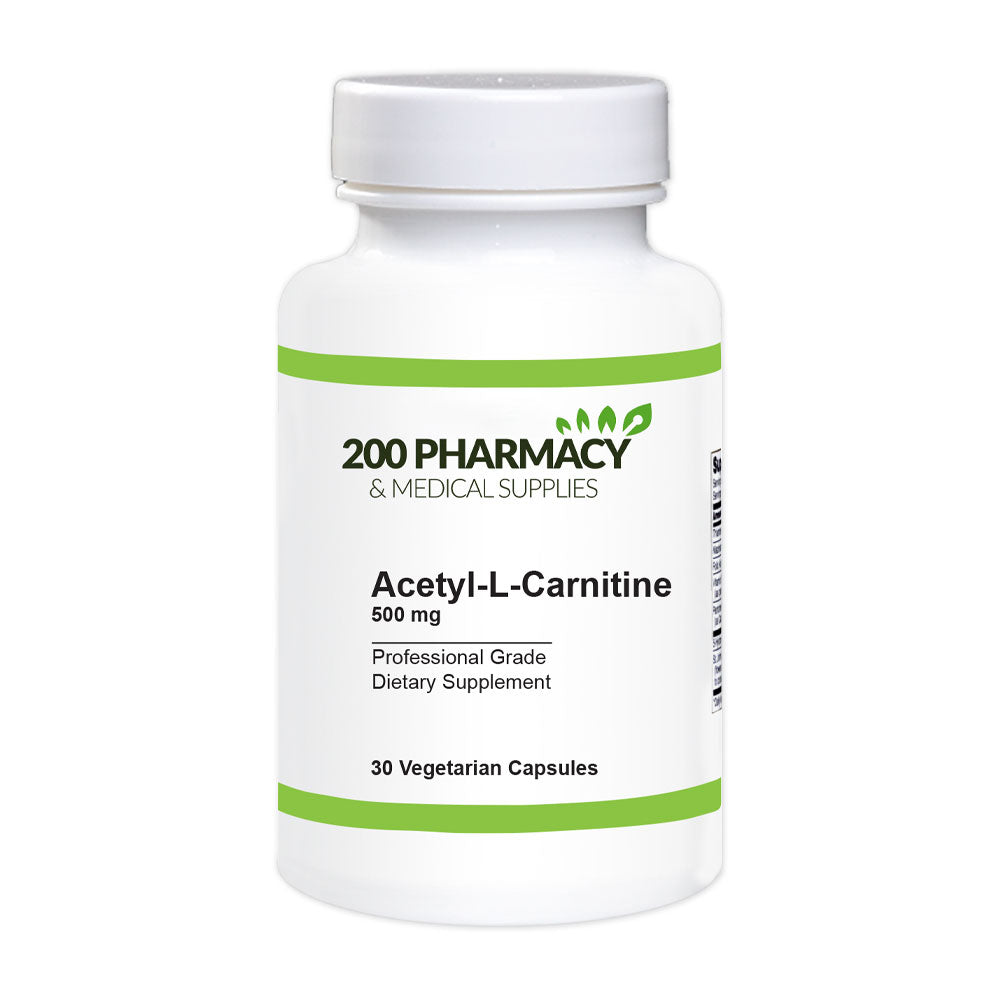 Acetyl- L-Carnitine 500 mg / Neuroprotection from a Potent Carnitine M | 200 Pharmacy Inc. Acetyl- L-Carnitine 500 mg / Neuroprotection from a Potent Carnitine M | 200 Pharmacy Inc.