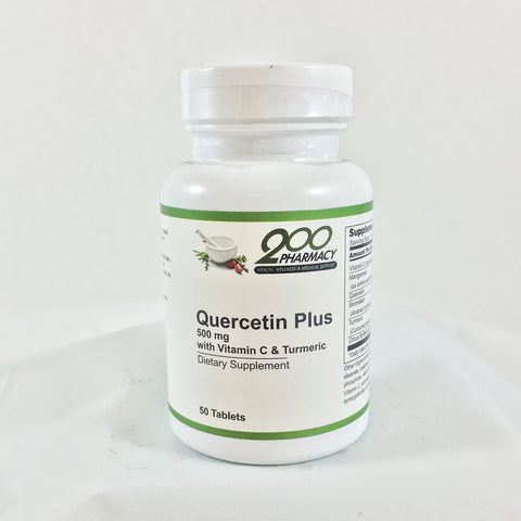 Quercetin Plus 500 mg with Vitamin C & Turmeric / 50 tabs